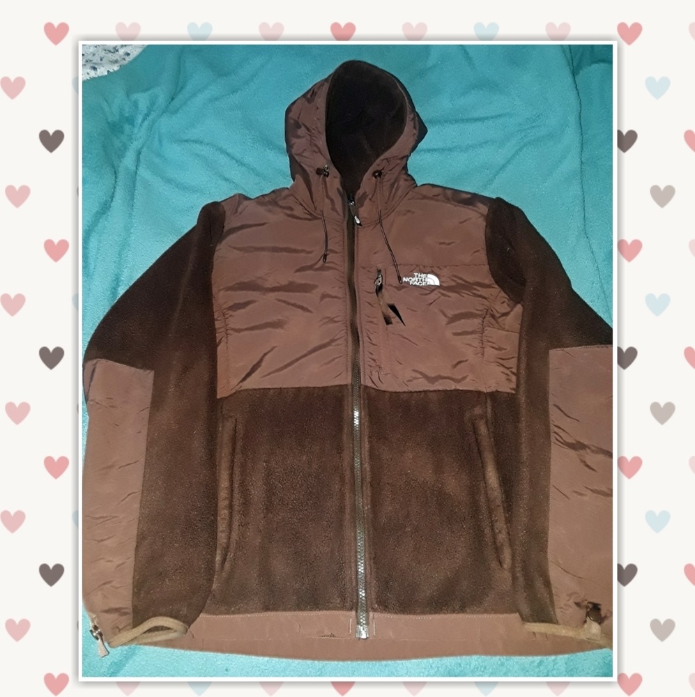 ❤The North Face Fleece w/ Hood Chocolate Brown❤
